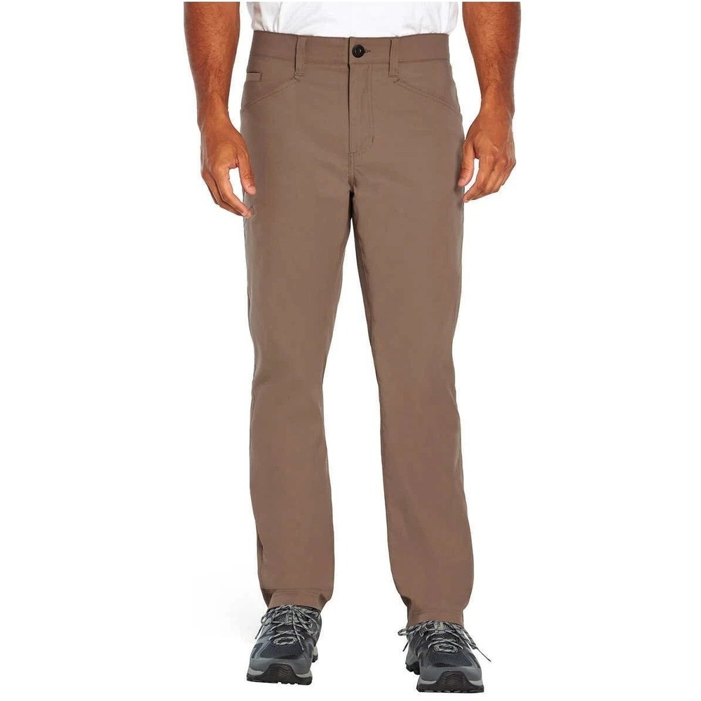 Orvis Mens Tech Chino Pants 32X32 Brown Stretch Water Repellent Hiking